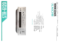 Sony STR-6120 - Service Manual 